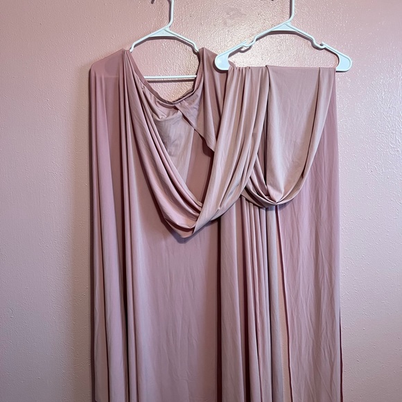 Convertible Wrap Dress Dusty Rose - Picture 3 of 6